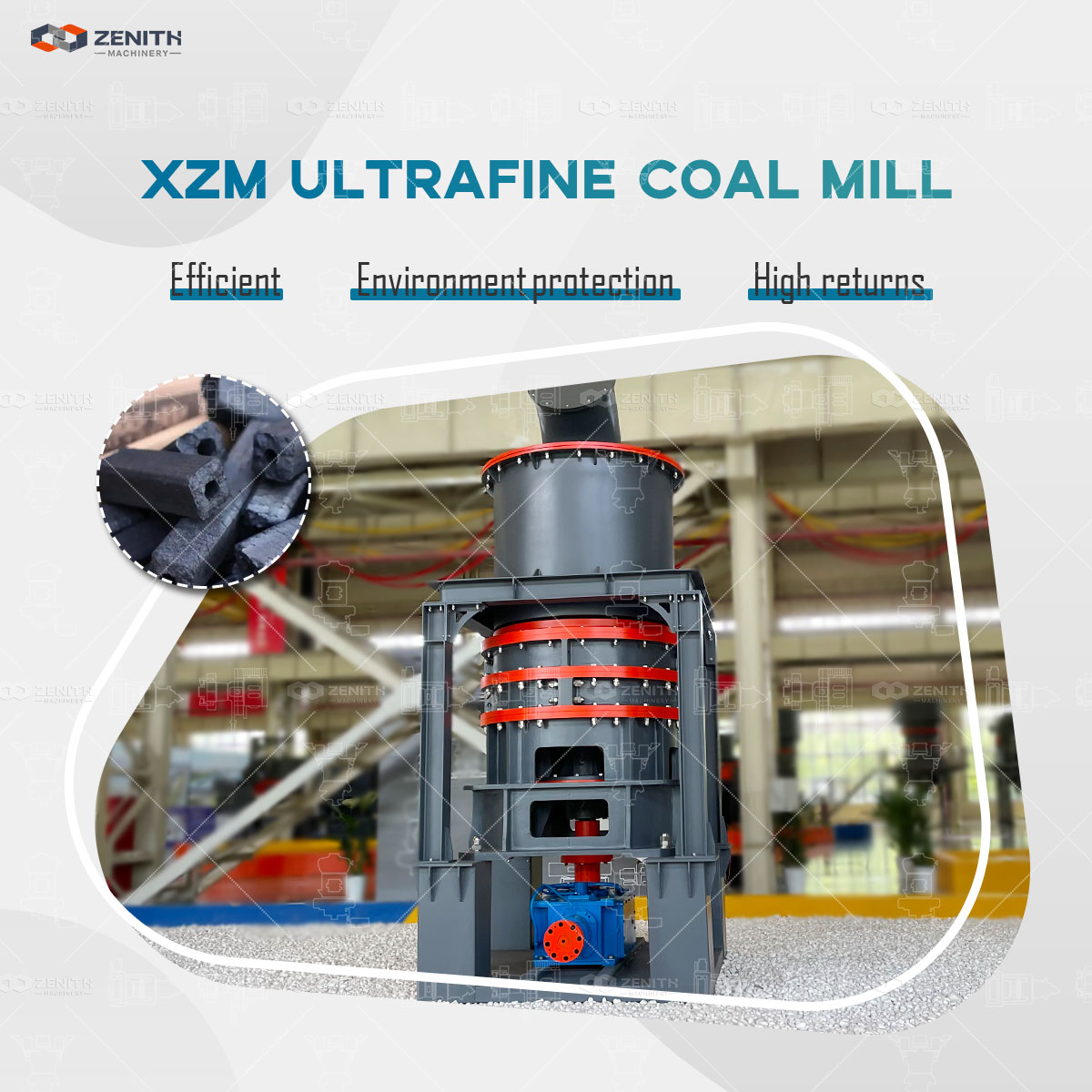 XZM Ultrafine Grinding Mill for high-whiteness calcite powder